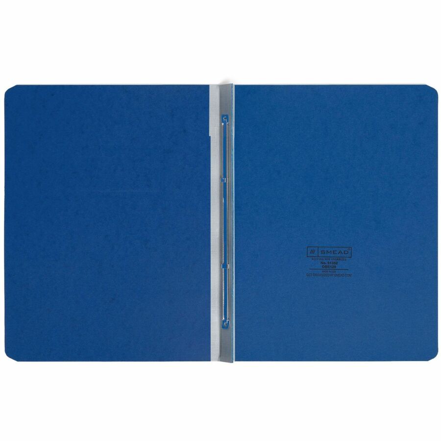 Prong Fastener Premium Pressboard Report Cover, Two-Piece Prong Fastener, 3" Capacity, 8.5 x 11, Dark Blue/Dark Blue