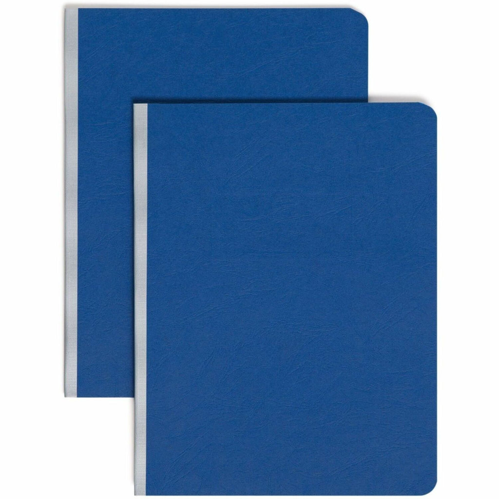Prong Fastener Premium Pressboard Report Cover, Two-Piece Prong Fastener, 3" Capacity, 8.5 x 11, Dark Blue/Dark Blue