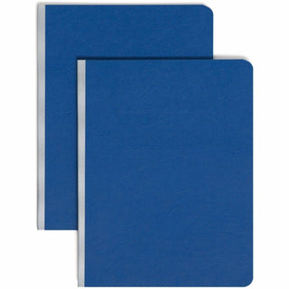 Prong Fastener Premium Pressboard Report Cover, Two-Piece Prong Fastener, 3" Capacity, 8.5 x 11, Dark Blue/Dark Blue