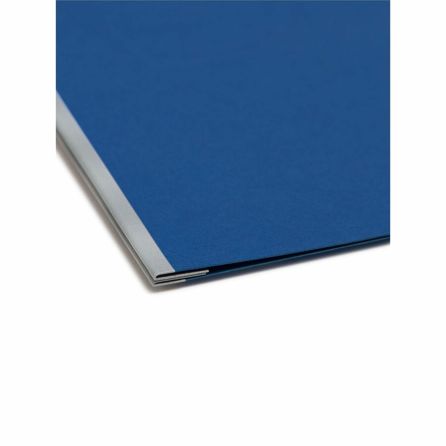 Prong Fastener Premium Pressboard Report Cover, Two-Piece Prong Fastener, 3" Capacity, 8.5 x 11, Dark Blue/Dark Blue