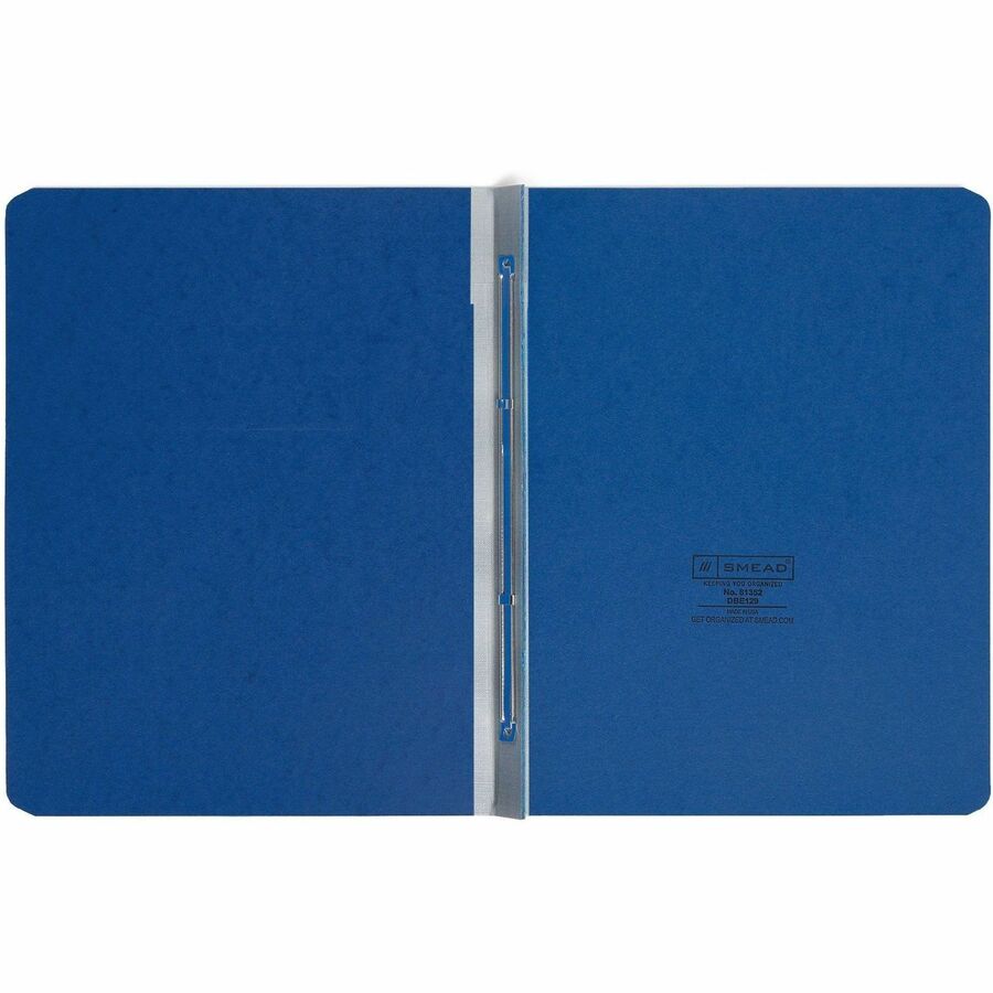 Prong Fastener Premium Pressboard Report Cover, Two-Piece Prong Fastener, 3" Capacity, 8.5 x 11, Dark Blue/Dark Blue