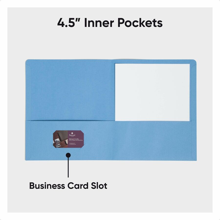 Two-Pocket Folder, Textured Paper, 100-Sheet Capacity, 11 x 8.5, Assorted, 25/Box