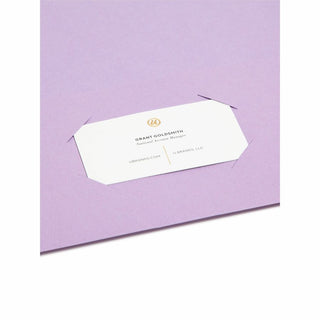 Two-Pocket Folder, Textured Paper, 100-Sheet Capacity, 11 x 8.5, Lavender, 25/Box