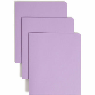 Two-Pocket Folder, Textured Paper, 100-Sheet Capacity, 11 x 8.5, Lavender, 25/Box