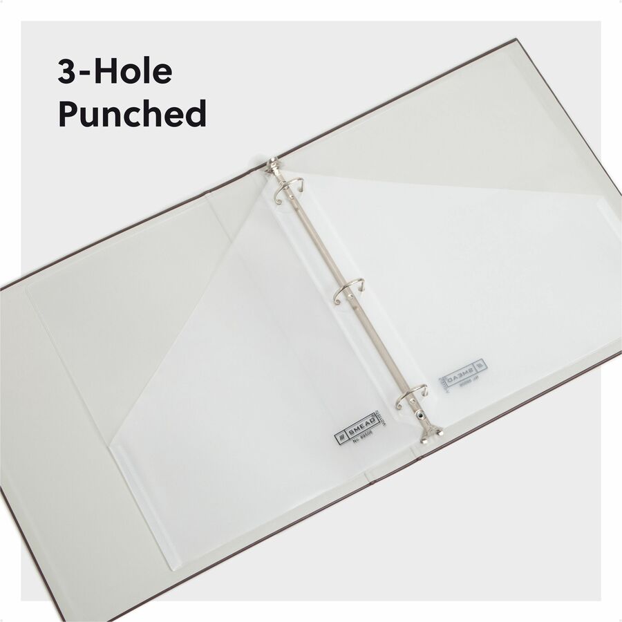 Organized Up Poly Slash Jackets, 2-Sections, Letter Size, Clear, 5/Pack