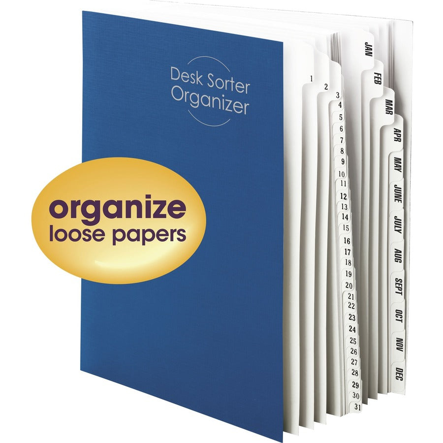 smead-daily-monthly-desk-file-sorter-digit-1-31-letter-850-width-x-11-length-blue-divider-recycled-1-each_smd89235 - 2