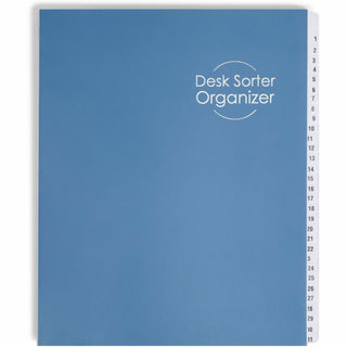 Smead Daily/Monthly Desk File/Sorter - Digit - 1-31 - Letter - 8.50" Width x 11" Length - Blue Divider - Recycled - 1 Each