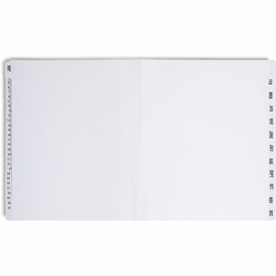 Smead Daily/Monthly Desk File/Sorter - Digit - 1-31 - Letter - 8.50" Width x 11" Length - Blue Divider - Recycled - 1 Each