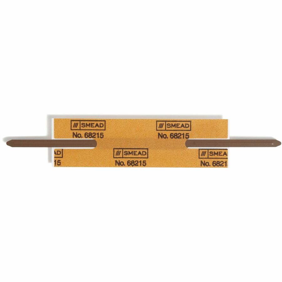 Reinforced Self-Adhesive Two-Prong Fastener Base and Compressor Sets, 2" Capacity, 2.75" Center to Center, Brown, 100/Box