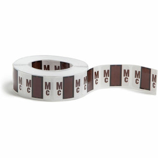 A-Z Color-Coded End Tab Filing Labels, Mc, 1 x 1.25, White, 500/Roll