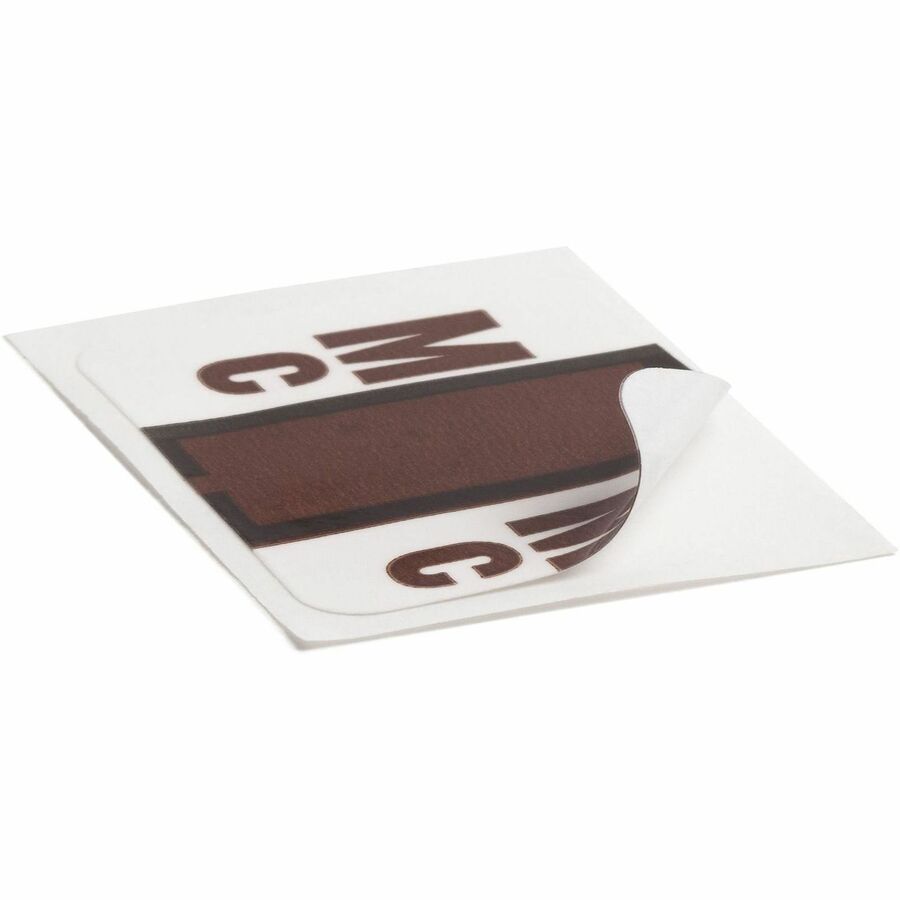 A-Z Color-Coded End Tab Filing Labels, Mc, 1 x 1.25, White, 500/Roll
