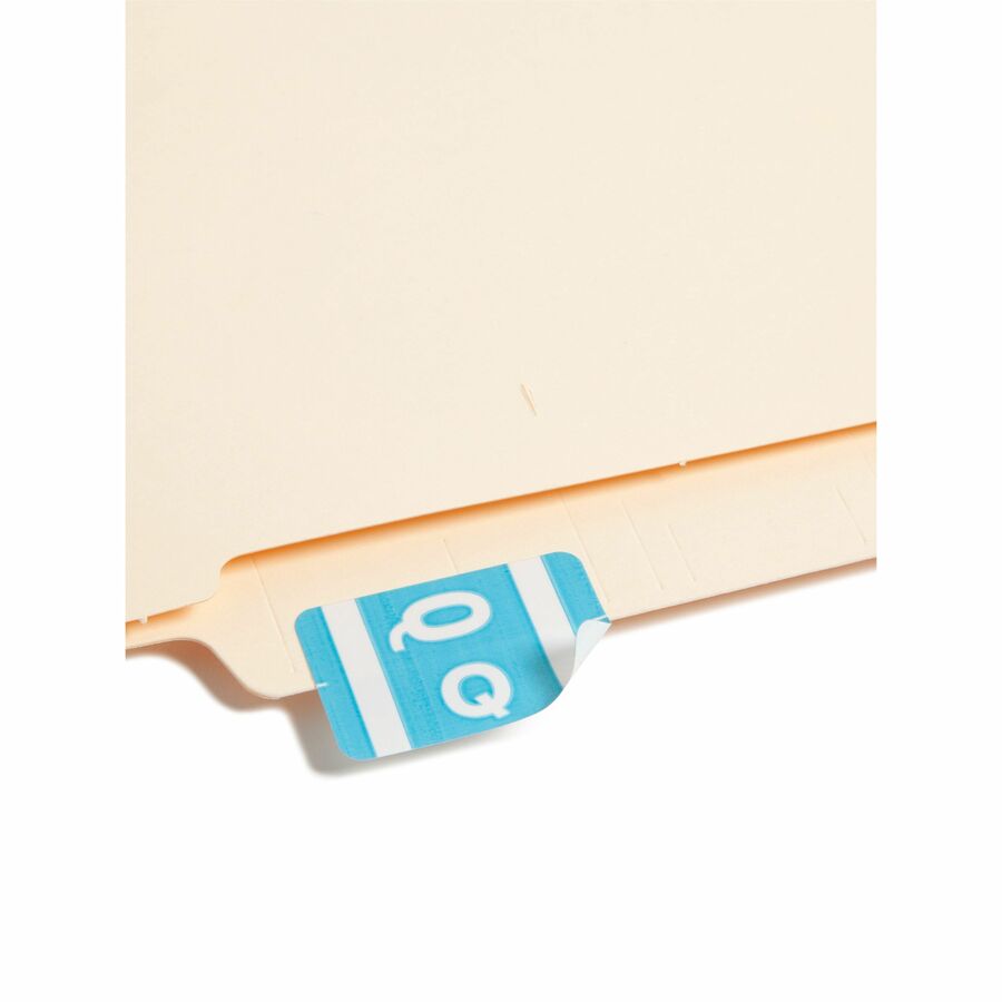 Alphaz Color-Coded Second Letter Alphabetical Labels, Q, 1 X 1.63, Light Blue, 10/sheet, 10 Sheets/pack