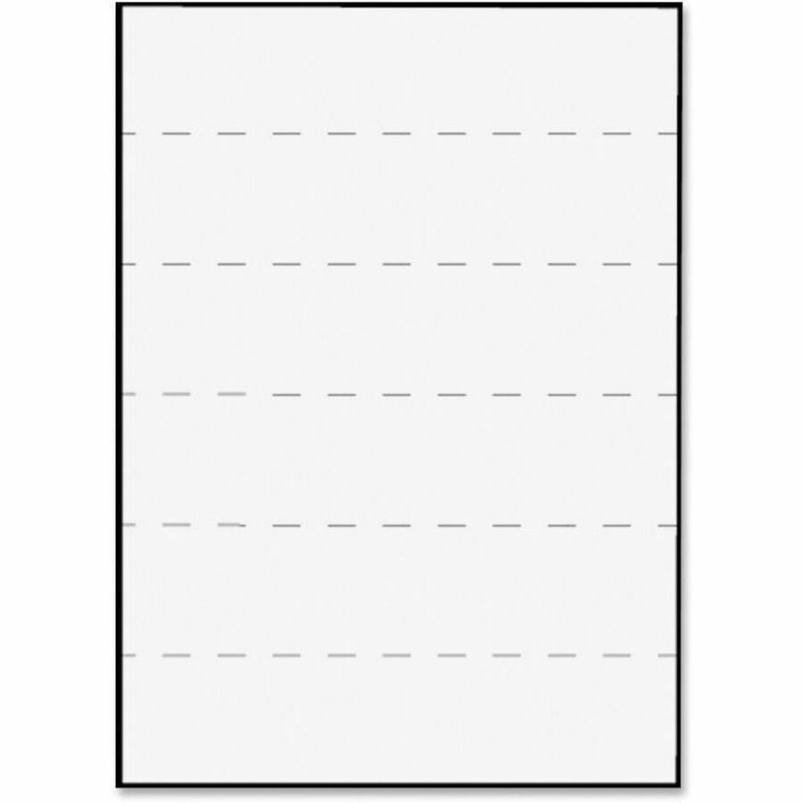 Tabbies 2" Medical Transcription Printer Labels - 8 1/2" Width x 11" Length - Laser - White - 100 / Box - Jam-free