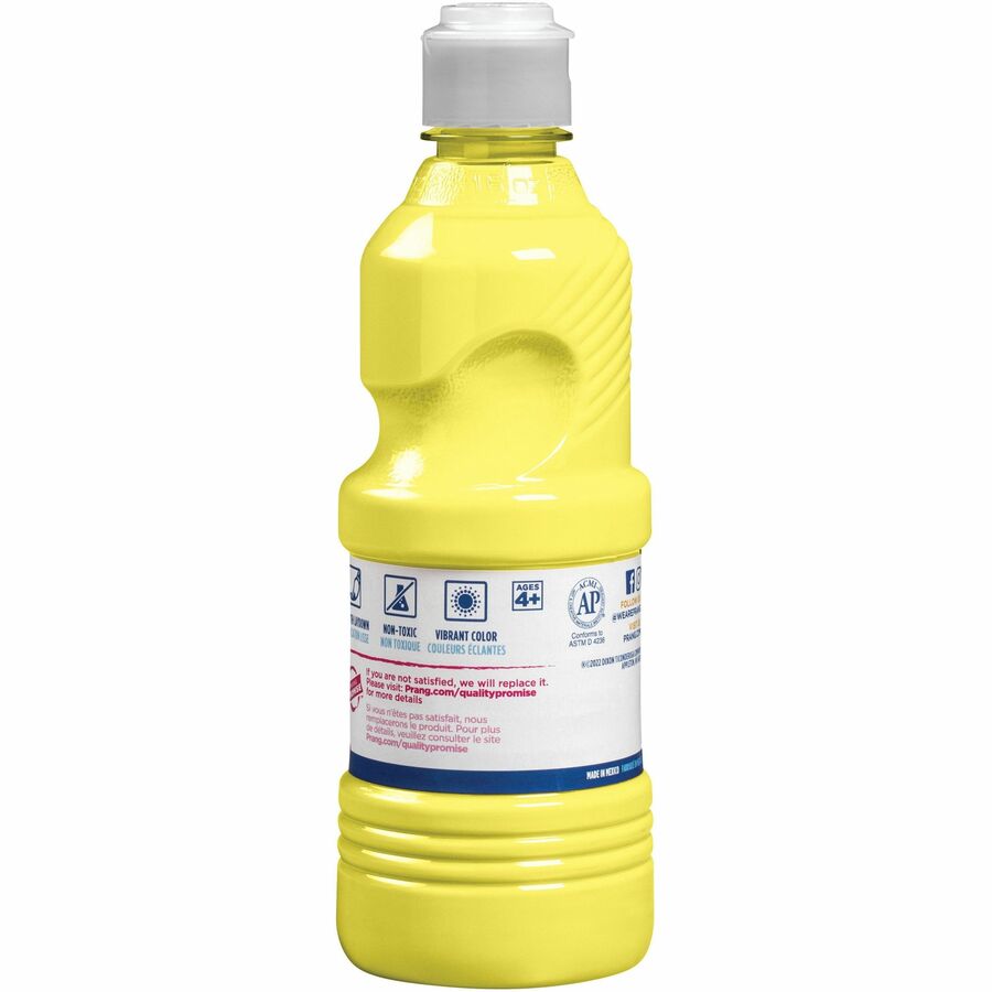 Ready-to-Use Tempera Paint, Yellow, 16 oz Dispenser-Cap Bottle