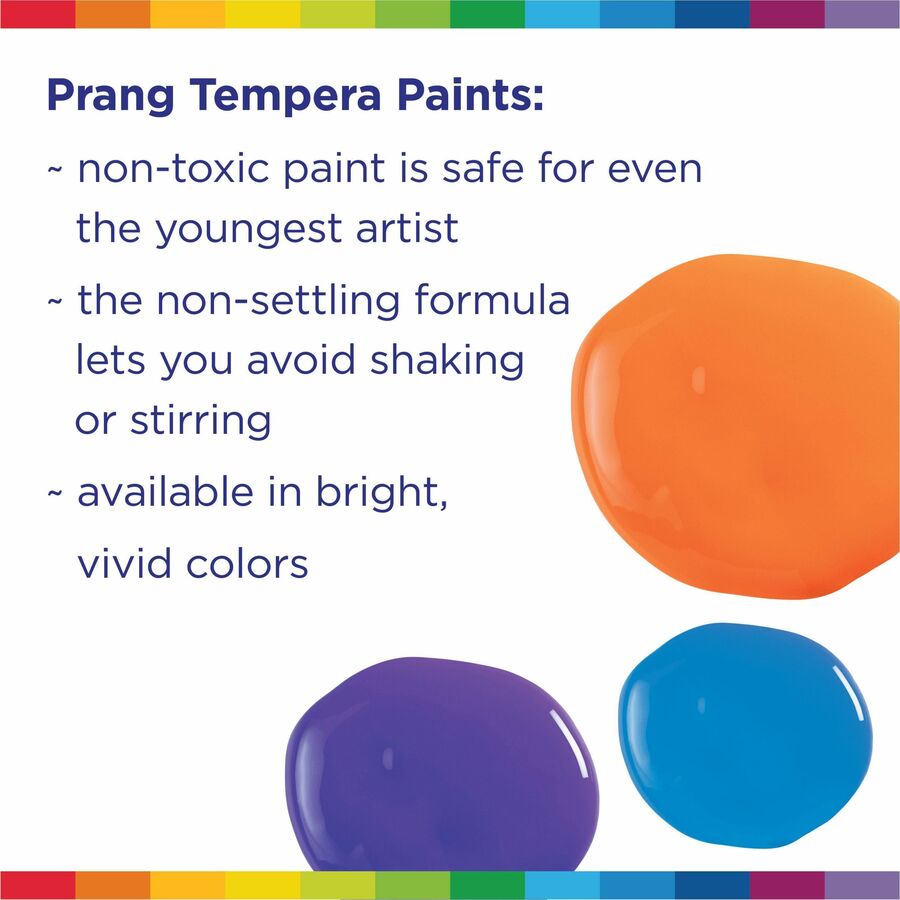 Prang Liquid Tempera Paint - 16 oz - 1 Each - White - 