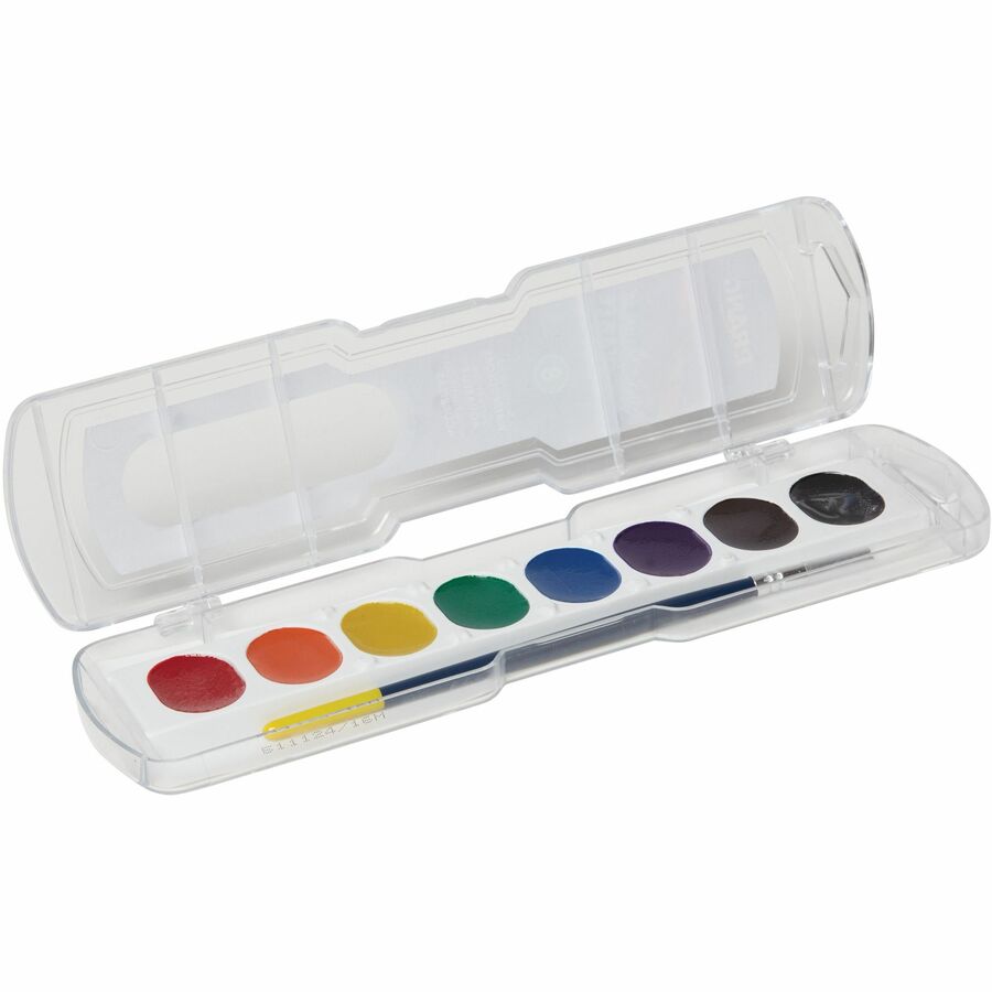 Prang Semi-Moist Washable Watercolors - 0.10 fl oz - 8 / Set - Assorted - 