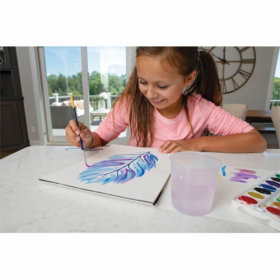 Prang Semi-Moist Washable Watercolors - 0.10 fl oz - 8 / Set - Assorted