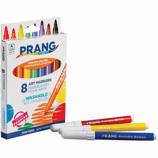 Washable Marker, Broad Bullet Tip, Assorted Colors, 8/Set