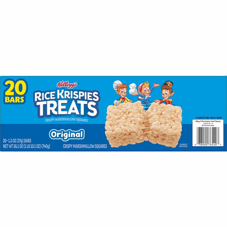 Kellogg's Rice Krispies Treats Original - Individually Wrapped - Rice - 1 - 20 / Box