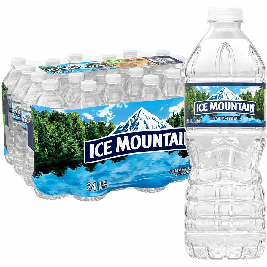 Nestle Premium Bottled Spring Water - Ready-to-Drink - 16.91 fl oz (500 mL) - Bottle - 24 / Carton - 3