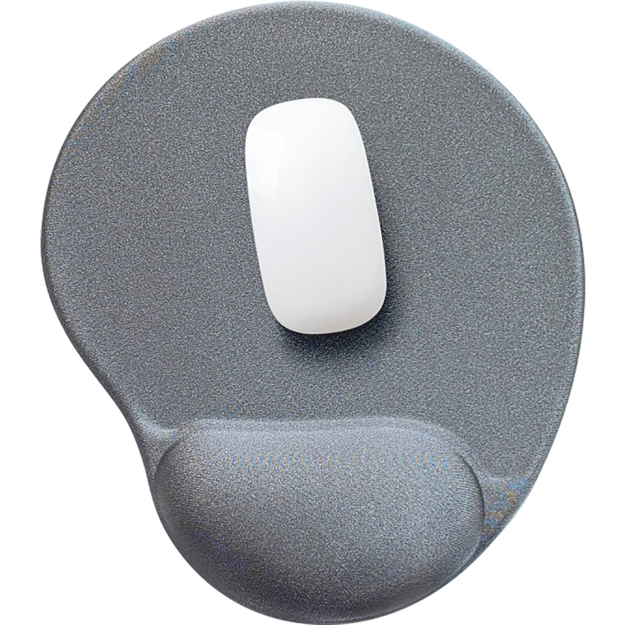 Compucessory Gel Mouse Pads - 9" x 10" x 1" Dimension - Gray - Gel - 1 Pack - 