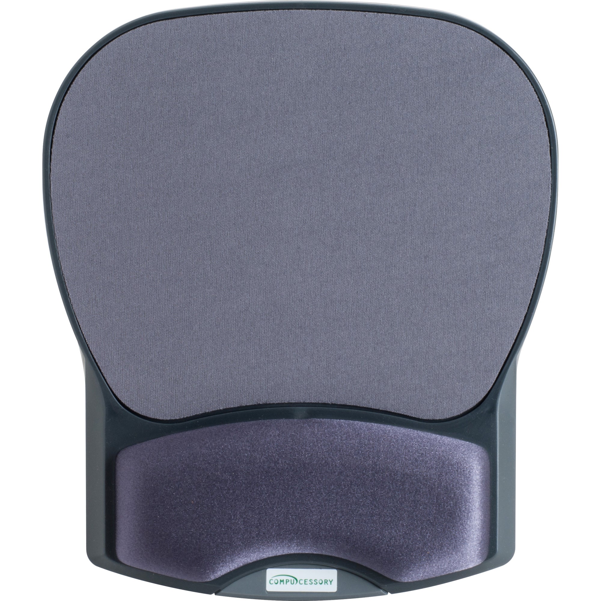 Compucessory Gel Wrist Rest with Mouse Pads - 8.70" x 10.20" x 1.20" Dimension - Charcoal - Gel, Lycra - 1 Pack - 