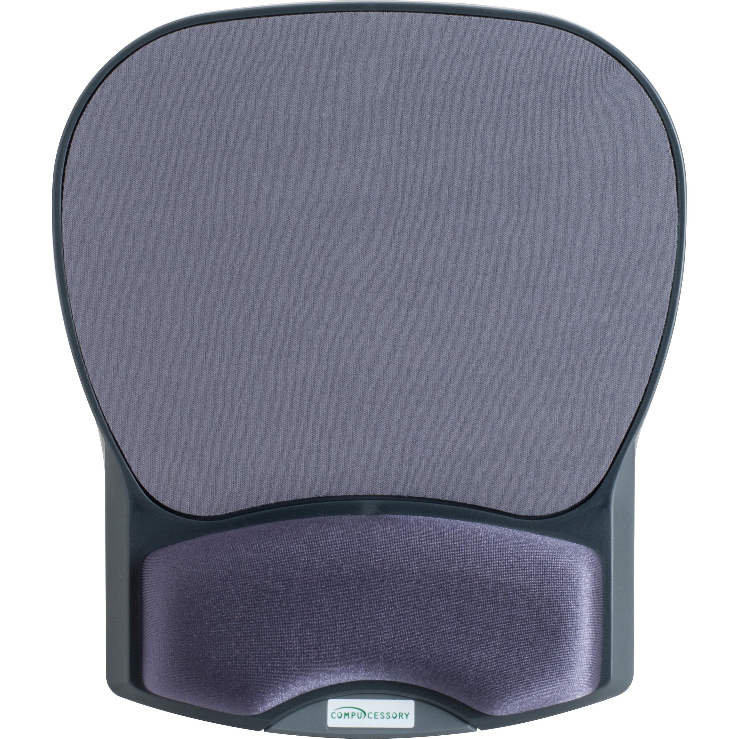 Compucessory Gel Wrist Rest with Mouse Pads - 8.70" x 10.20" x 1.20" Dimension - Charcoal - Gel, Lycra - 1 Pack - 