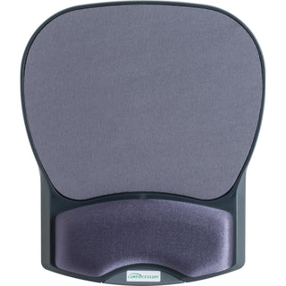 Compucessory Gel Wrist Rest with Mouse Pads - 8.70" x 10.20" x 1.20" Dimension - Charcoal - Gel, Lycra - 1 Pack - 