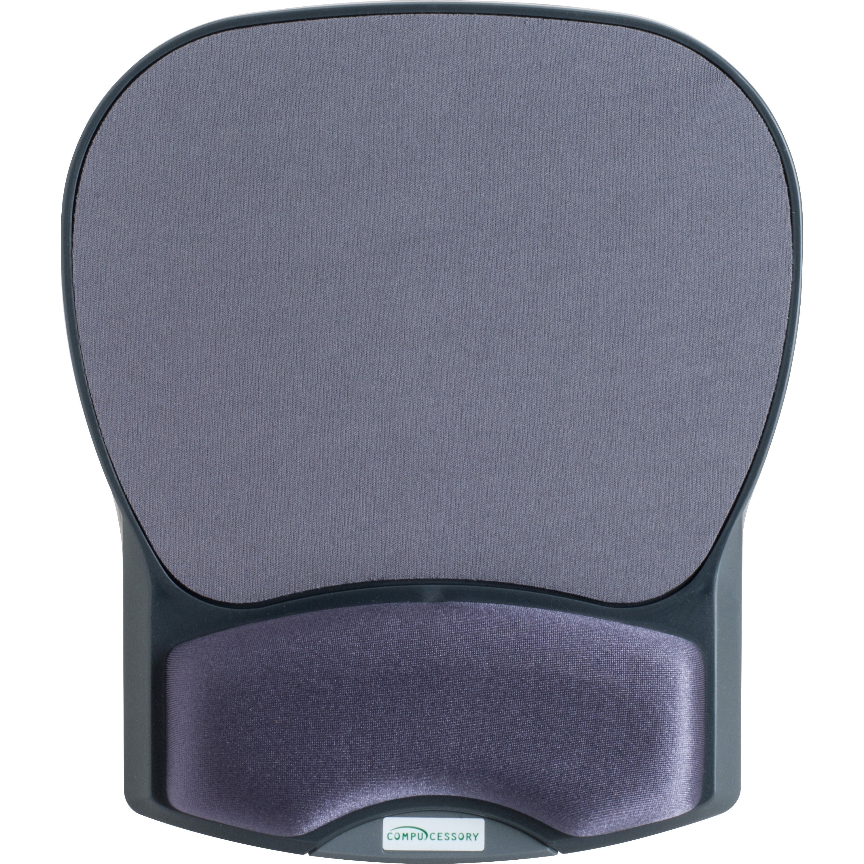 Compucessory Gel Wrist Rest with Mouse Pads - 8.70" x 10.20" x 1.20" Dimension - Charcoal - Gel, Lycra - 1 Pack - 