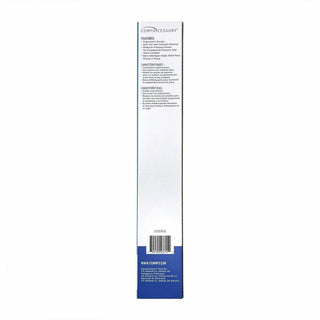 Compucessory Gel Keyboard Wrist Rest Pads - 19" x 2.87" x 0.75" Dimension - Blue - 1 Pack