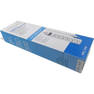 Compucessory 6-Outlet Strip Office Surge Protector - 6 x AC Power - 1080 J - 125 V AC Input - 125 V AC Output - 6 ft - 