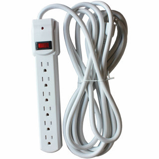 Compucessory 6-Outlet Office Surge Protectors - 6 x AC Power - 1080 J - 125 V AC Input - 125 V AC Output - 15 ft