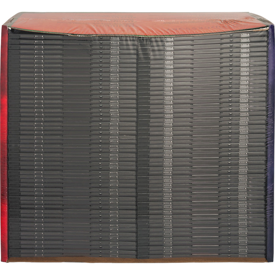 Compucessory Slim CD/DVD Jewel Cases - Jewel Case - Black - 1 CD/DVD - 