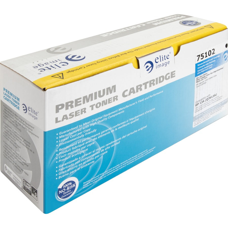 Elite Image Remanufactured Laser Toner Cartridge - Alternative for HP 13A (Q2613A) - Black - 1 Each - 2500 Pages