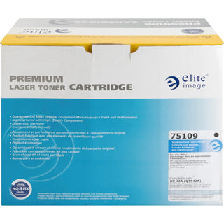 Elite Image Remanufactured Laser Toner Cartridge - Alternative for HP 42A (Q5942A) - Black - 1 Each - 10000 Pages