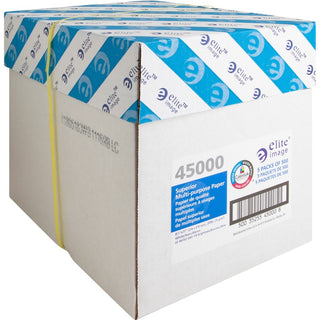 Elite Image Multipurpose Paper - 98 Brightness - Letter - 8 1/2" x 11" - 20 lb Basis Weight - 2500 / Carton - Sustainable Forestry Initiative (SFI) - White