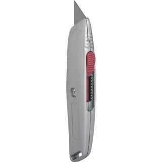 Sparco 3-position Retractable Blade Utility Knife - Stainless Steel Blade - 6" Cutting Length - Retractable, Heavy Duty Utility Blade - 1 Each