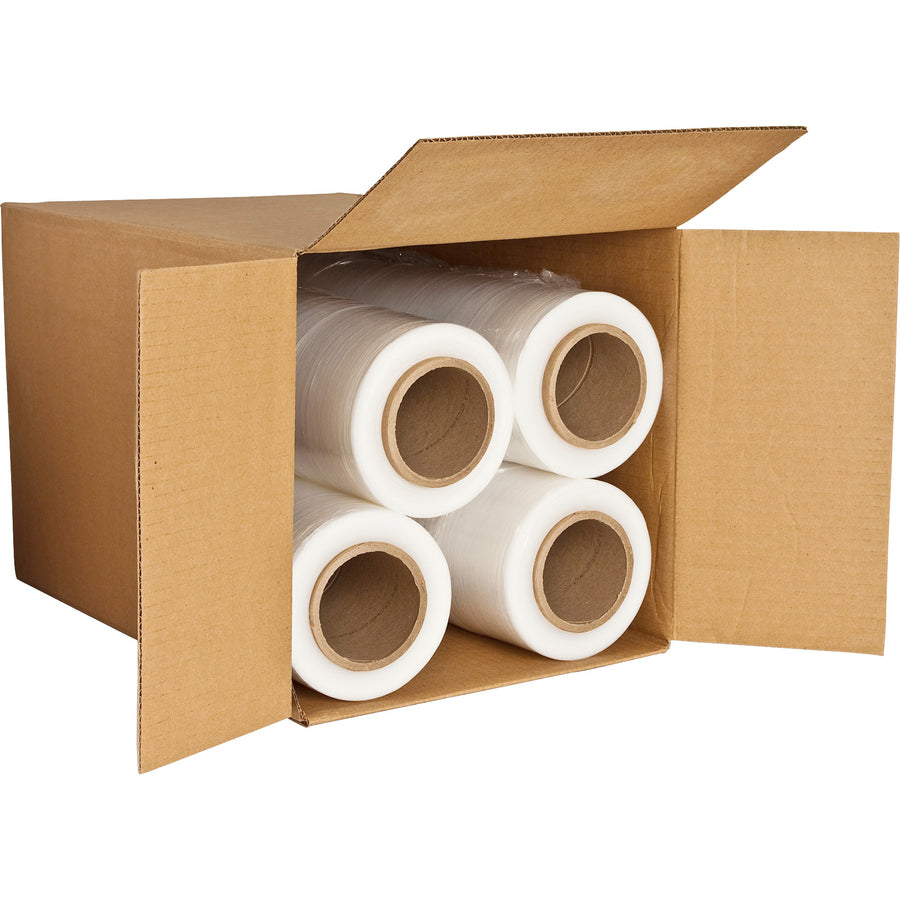 Sparco Stretch Wrap Film - 15" Width x 1500 ft Length - 4 Wrap(s) - Heavyweight - Clear - 4 / Carton - 4