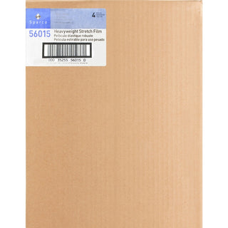 Sparco Stretch Wrap Film - 15" Width x 1500 ft Length - 4 Wrap(s) - Heavyweight - Clear - 4 / Carton