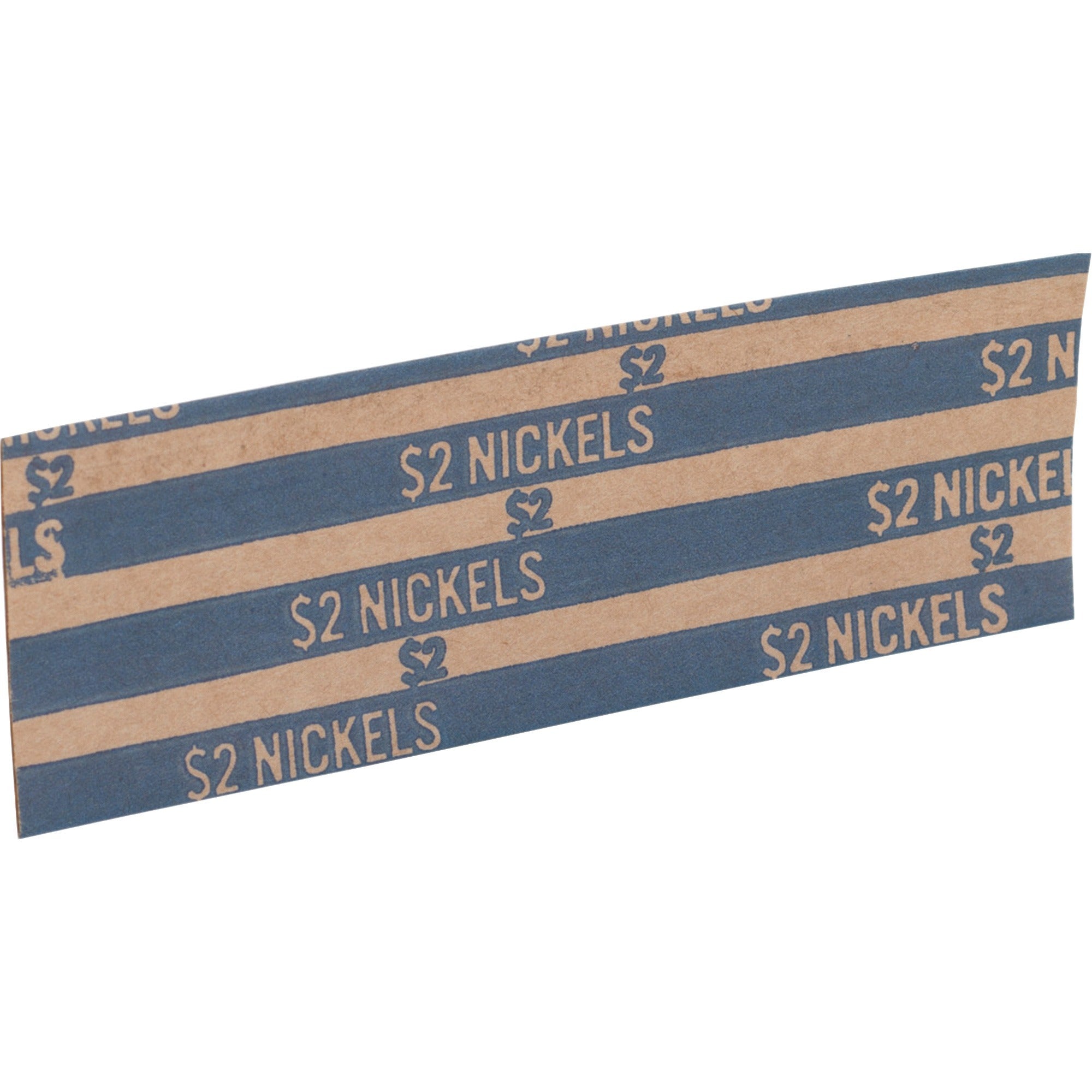 Sparco Flat Coin Wrappers - 1000 Wrap(s)Total $2.00 in 40 Coins of 5 Denomination - 60 lb Basis Weight - Kraft - Blue - 1000 / Box - 