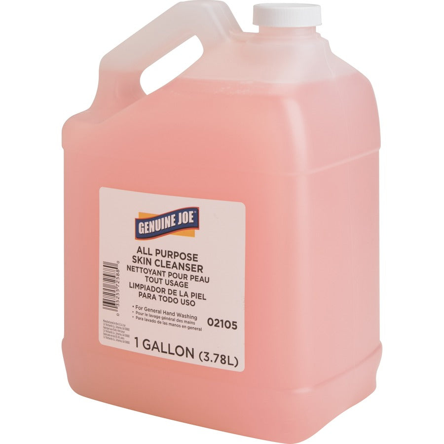 Genuine Joe All Purpose Skin Cleanser - 1 gal (3.8 L) - Hand, Skin - Pink - 1 Each