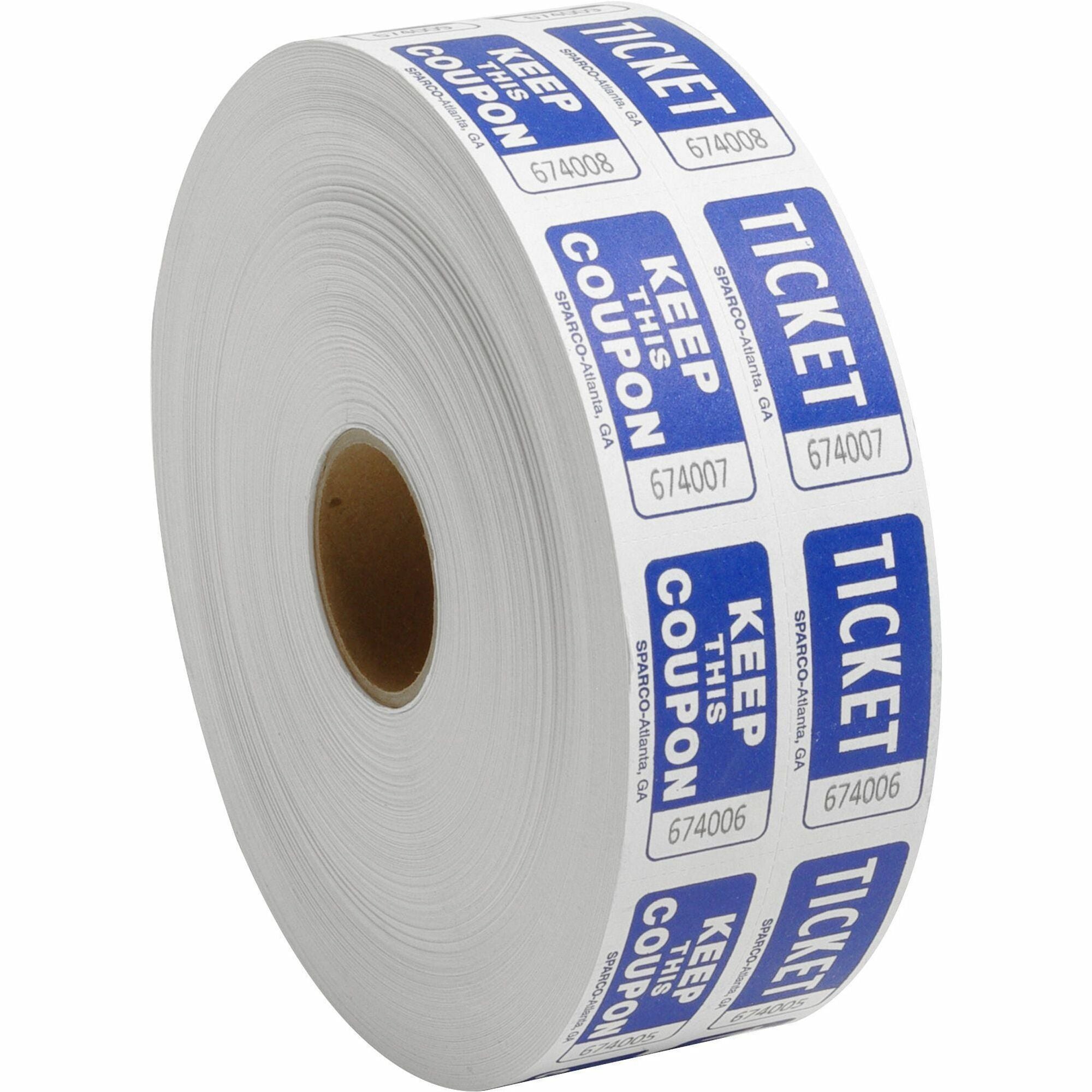 Sparco Roll Tickets - Blue - 2000/Roll - 