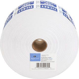 Sparco Roll Tickets - Blue - 2000/Roll - 