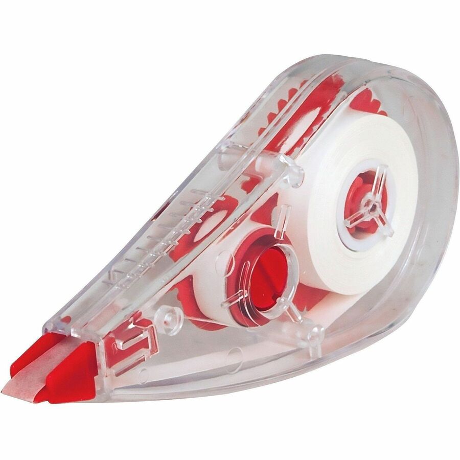 Integra White Correction Tape - 0.20" Width x 19.69 ft Length - White TapeWhite Dispenser - Non-refillable - 1 Each - White