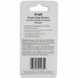 Sparco Tap-Action Razor Knife Refill Blades - 1.50" Length x 1" Thickness - Straight Style - Steel - 5 / Pack - Stainless Steel