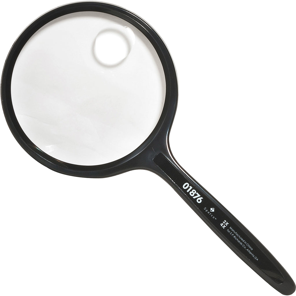 Sparco Handheld Magnifiers - Magnifying Area 3.50" Diameter - Acrylic Lens - 