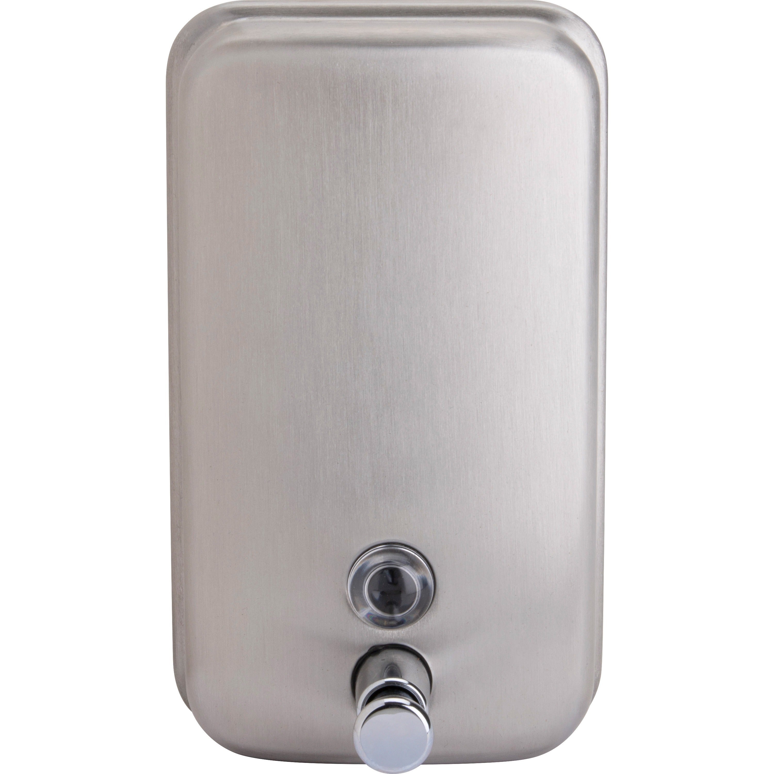 genuine-joe-liquid-lotion-soap-dispenser-manual-3150-fl-oz-capacity-corrosion-resistant-wall-mountable-rust-proof-stainless-steel-1each_gjo02201 - 2