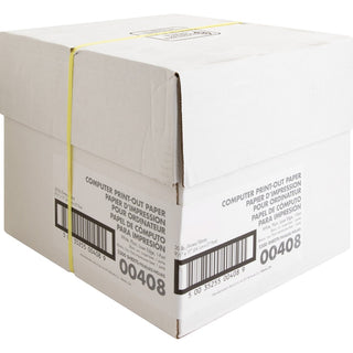 Sparco Perforated Blank Computer Paper - 8 1/2" x 11" - 20 lb Basis Weight - 230 / Carton - Perforated - White