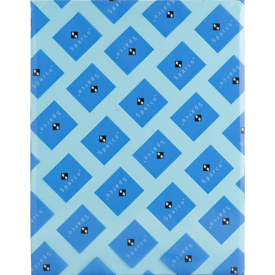 Sparco Premium Copy Paper - Blue - Letter - 8 1/2" x 11" - 20 lb Basis Weight - 500 / Ream - Sustainable Forestry Initiative (SFI) - Lint-free, Acid-free, Archival-safe - Blue