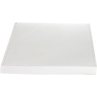 Sparco Perforated Blank Computer Paper - 8 1/2" x 11" - 20 lb Basis Weight - 2550 / Carton - Perforated - White - 